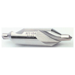 1.25 mm × 31.5 mm OAL 60 Degree HSS Plain Combined Drill and Countersink Uncoated - Americas Industrial Supply