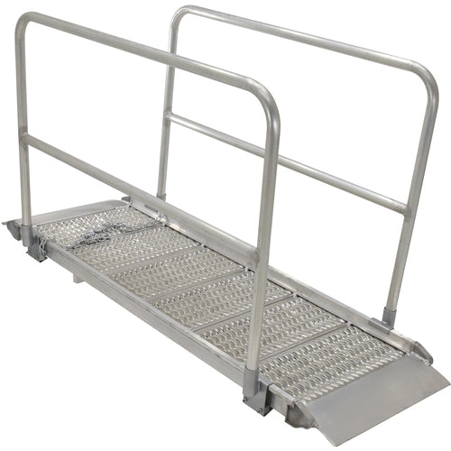 Alum Grip Walk Ramp Handrail 39.38 × 85 - Exact Industrial Supply