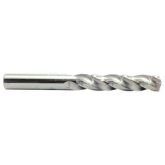 ‎5/32″ Dia. × 5/32″ Shank × 1-3/8″ Flute Length × 2-1/2″ OAL, 5xD, 150°, Bright, 3 Flute, External, Round Solid Carbide Drill - Exact Industrial Supply