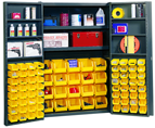 48 x 24 x 72'' (84 Bins Included) - Bin Storage Cabinet - Americas Industrial Supply