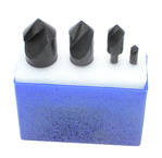 7 Pc. 120°-1/4; 3/8; 1/2; 5/8; 3/4; 1 HSS Uniflute Countersink Set - Americas Industrial Supply