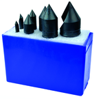 7 Pc. 90°-1/4; 3/8; 1/2; 5/8; 3/4; 1 HSS Uniflute Countersink Set - Americas Industrial Supply