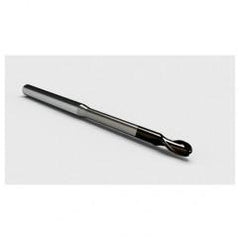 4mm Dia. - 5mm LOC - 57mm OAL 2 FL Ball Nose Carbide End Mill with 30mm Reach-Nano Coated - Americas Industrial Supply