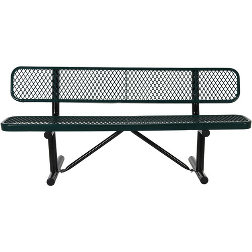 Bench Expanded Metal 72 Green - Exact Industrial Supply