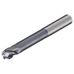 5/16" Dia. - 4" OAL - AlTiN-CBD-30°-Center Cut-Long ReachBall Nose HP End Mill-2 FL - Americas Industrial Supply