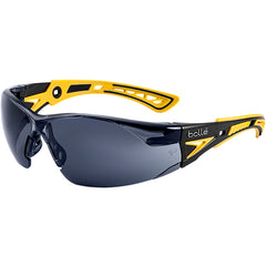 RUSH+ Small - Smoke Lens - Yellow & Black Frame PC ASAF Platinum - Americas Industrial Supply