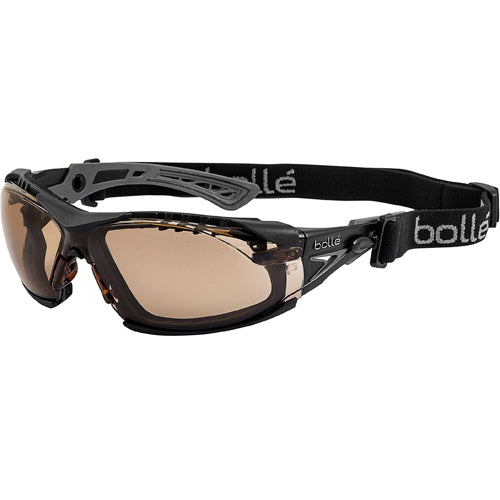 RUSH+ w/Strap & Foam - Twilight Lens - Black & Gray - Americas Industrial Supply