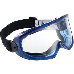 Super Blast Clear Vented Goggles-Clear Lens - Blue Frame - Americas Industrial Supply
