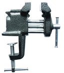 3" Light  Duty Clamp on Vise - Cast Iron - Serrated Jaws - Cast in Pipe Jaws - Americas Industrial Supply