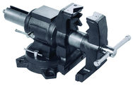 5" Multi Purpose Vise - Cast Iron - Rotating Pipe & Bench Vise - Built in Anvil - Americas Industrial Supply