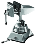 2-3/4" Vacuum Base Vise - Cat Iron - Rotating and Swivel Base - Americas Industrial Supply