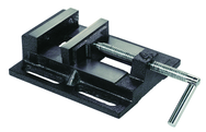 4"  Drill Press Vise - Cast Iron - Powder Coated Finish - Machined  Spindle - Americas Industrial Supply