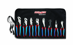 Channellock Code Blue 8 Pc. Plier Set - Contains 9.5 and 10 in. Tongue and Groove; 9 in. High Leverage Linemens; Cable Cutter; Crimping/Cutting Tool; 8 in. End Cutting; Long Nose and Diagonal Cutting Plier - Americas Industrial Supply