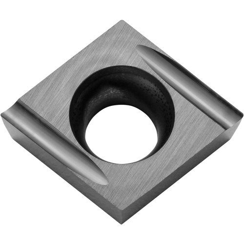 CCET 32502 F-USF TN60, 0.0039″ Corner Radius, 5/32″ Thick, 3/8″ Inscribed Circle, TiCN/NbC, Diamond, Turning Indexable Insert - Exact Industrial Supply