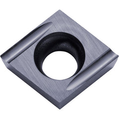 CCET 21502 MF-USF PR1225, 0.0039″ Corner Radius, 3/32″ Thick, 1/4″ Inscribed Circle, MEGACOAT, Diamond, Turning Indexable Insert - Exact Industrial Supply