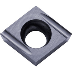 CCET 32502 MF-USF PR1225, 0.0039″ Corner Radius, 5/32″ Thick, 3/8″ Inscribed Circle, MEGACOAT, Diamond, Turning Indexable Insert - Exact Industrial Supply