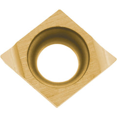 CCET 141105 F PV710, 0.008″ Corner Radius, 0.071″ Thick, 0.169″ Inscribed Circle, TiCN (MEGACOAT NANO), 80 Degree Diamond, Turning Indexable Insert