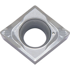 CCGT 21505 AP KW10, 0.008″ Corner Radius, 3/32″ Thick, 1/4″ Inscribed Circle, WC/Co, 80 Degree Diamond, Turning Indexable Insert