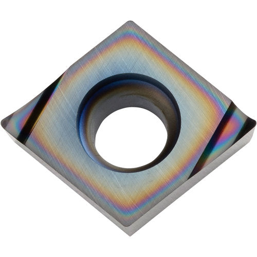 CCGT 32505 A3 PDL010, 0.008″ Corner Radius, 5/32″ Thick, 3/8″ Inscribed Circle, C, 80 Degree Diamond, Turning Indexable Insert