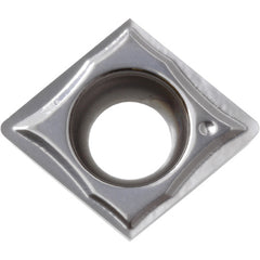 CCGT 3251 MFP-GQ PR1225, 1/64″ Corner Radius, 5/32″ Thick, 3/8″ Inscribed Circle, MEGACOAT, Diamond, Turning Indexable Insert - Exact Industrial Supply