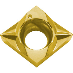 CCGT 21502 SK PV730, 0.004″ Corner Radius, 3/32″ Thick, 1/4″ Inscribed Circle, TiAlN/TiN, 80 Degree Diamond, Turning Indexable Insert