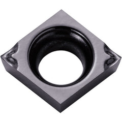 CCGT 141105 CF PR1725, 0.008″ Corner Radius, 0.071″ Thick, 0.169″ Inscribed Circle, MEGACOAT NANO PLUS, 80 Degree Diamond, Turning Indexable Insert