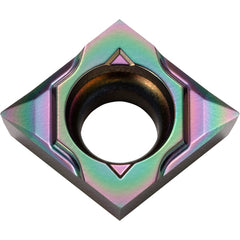 CCGT 32502 CK PDL010, 0.004″ Corner Radius, 5/32″ Thick, 3/8″ Inscribed Circle, C, 80 Degree Diamond, Turning Indexable Insert