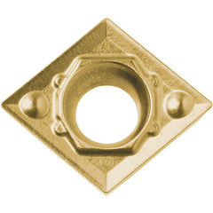 CCMT 21505 HQ CCX, 0.008″ Corner Radius, 3/32″ Thick, 1/4″ Inscribed Circle,  TiCl2O3/Tin, 80 Degree Diamond, Turning Indexable Insert