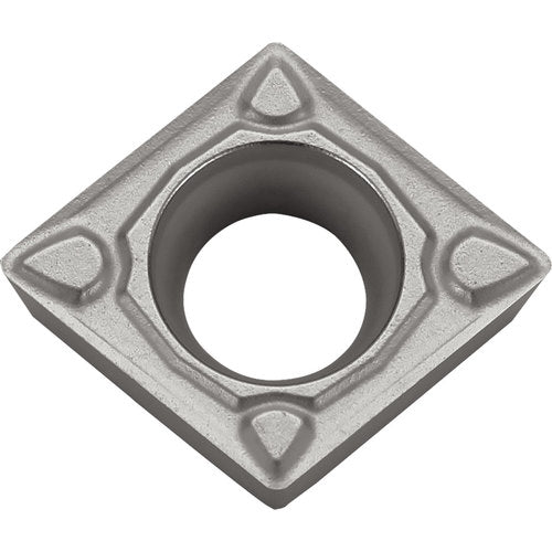 CCMT 3252 MQ PR015S, 1/32″ Corner Radius, 5/32″ Thick, 3/8″ Inscribed Circle, MEGACOAT HARD, 80 Degree Diamond, Turning Indexable Insert