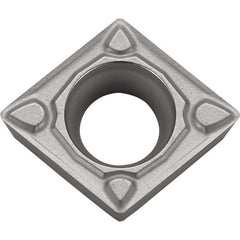 CCMT 3251 MQ PR005S, 1/64″ Corner Radius, 5/32″ Thick, 3/8″ Inscribed Circle, MEGACOAT HARD, 80 Degree Diamond, Turning Indexable Insert