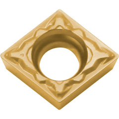 CCMT 3252 PP CCX, 1/32″ Corner Radius, 5/32″ Thick, 3/8″ Inscribed Circle,  TiCl2O3/Tin, 80 Degree Diamond, Turning Indexable Insert