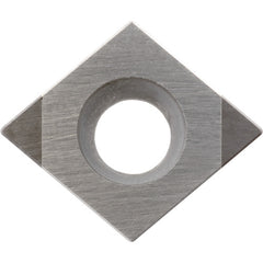 CCMW 3251 ME KBN70M, 1/64″ Corner Radius, 5/32″ Thick, 3/8″ Inscribed Circle, MEGACOAT, Diamond, Turning Indexable Insert - Exact Industrial Supply