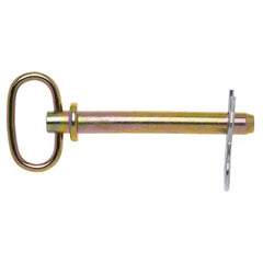 7/8″ × 4 1/4″ Hitch Pin with Clip, Yellow Chromate - Americas Industrial Supply