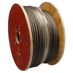 1/2" 6X19 FIBER CORE WIRE ROPE RUST - Americas Industrial Supply