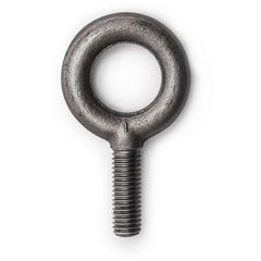 3/8″ × 1 1/4″ Plain Eye Bolt, Drop Forged Carbon Steel - Exact Industrial Supply