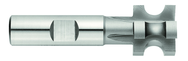 1/8 Radius - 1" x 5/8 x 3/4 SH -HSS - Concave Milling Cutter-SH Type - 6T - Uncoated - Americas Industrial Supply