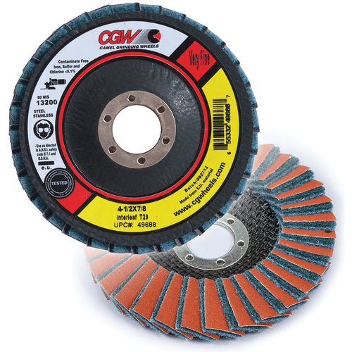 4 1/2″ × 7/8 - Very Fine - Type 29 Interleaf Flap Disc - Americas Industrial Supply