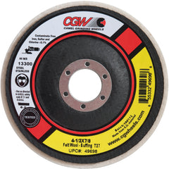 5″ × 7/8″ Type 27 Felt / Cotton Buffing Flap Disc - Americas Industrial Supply