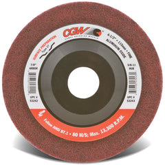 7″ × 7/8″ - Aluminum Oxide Surface Grinding Wheel - Type 27 - Maroon - Americas Industrial Supply