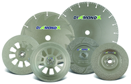 4-1/2 x 5/8-11 - 24 Grit - Diamond X Depressed Center Grinding Wheels - Type 29 - Americas Industrial Supply