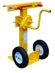 Heavy Duty Trailer Stabilizing Jacks - #CH-BEAM-SN - Includes reflective collar - 16" solid foam wheels - Hand crank operation - Americas Industrial Supply