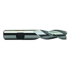 7/8 Dia. x 3-5/8 Overall Length 3-Flute Square End High Speed Steel SE End Mill-Round Shank-Center Cut-Uncoated - Americas Industrial Supply