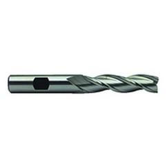 1-1/4 Dia. x 6-1/2 Overall Length 3-Flute Square End High Speed Steel SE End Mill-Round Shank-Center Cut-Uncoated - Americas Industrial Supply