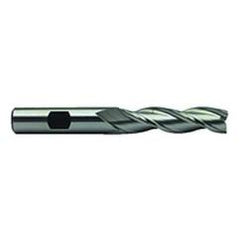 1 Dia. x 6-1/2 Overall Length 3-Flute Square End High Speed Steel SE End Mill-Round Shank-Center Cut-Uncoated - Americas Industrial Supply
