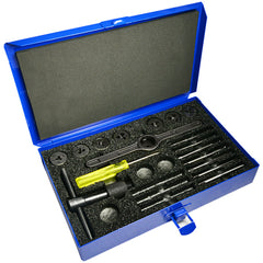 ‎10 Piece NC/NF 1/4-1/2 Carbon Hex Die Set - Exact Industrial Supply