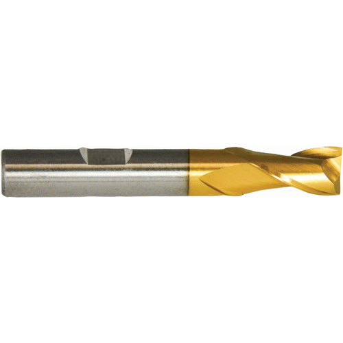 ‎17/32″ × 5/8″ × 2″ × 4-1/8″ RHS / RHC HSS HSS Single End 2-Flute Center Cutting End Mill - TiN