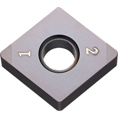 CNGA 432 KBN35M, 1/32″ Corner Radius, 3/16″ Thick, 1/2″ Inscribed Circle, MEGACOAT, 80 Degree Diamond, Turning Indexable Insert