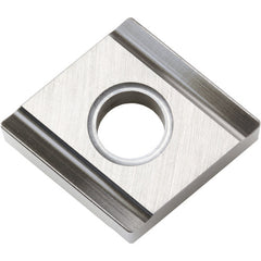CNGG 4302 F TN60, 0.0039″ Corner Radius, 3/16″ Thick, 1/2″ Inscribed Circle, TiCN/NbC, Diamond, Turning Indexable Insert