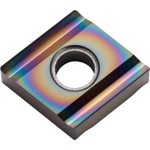 CNGG 432 A3 PDL010, 1/32″ Corner Radius, 3/16″ Thick, 1/2″ Inscribed Circle, C, 80 Degree Diamond, Turning Indexable Insert