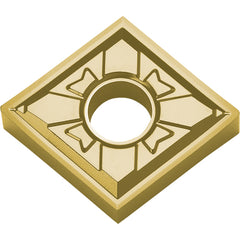 CNGG 431 SK PV730, 1/64″ Corner Radius, 3/16″ Thick, 1/2″ Inscribed Circle, TiAlN/TiN, 80 Degree Diamond, Turning Indexable Insert